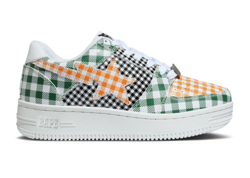 A Bathing Ape Bape Sta Low Gingham Green