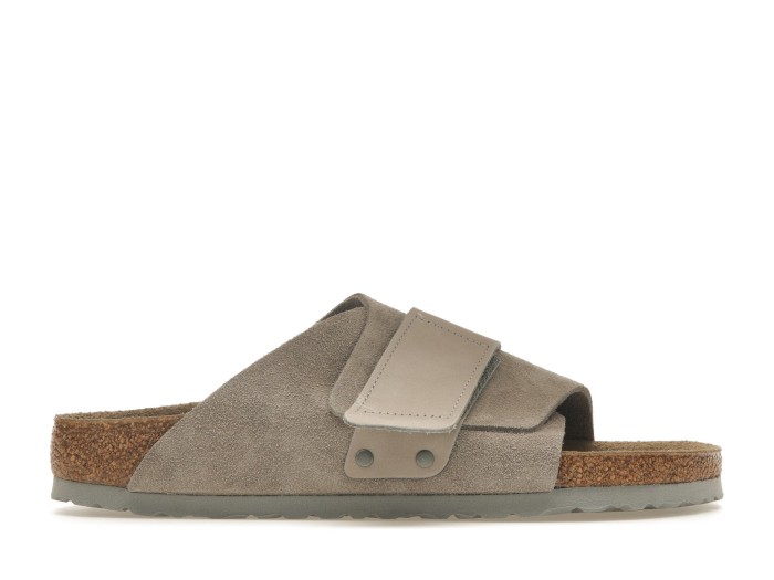 Birkenstock Kyoto Nubuck Suede Stone Coin