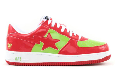 A Bathing Ape Bape Sta Low Baby Milo Red Green