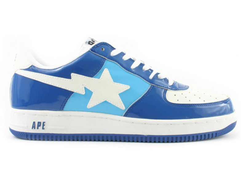 A Bathing Ape Bape Sta Low White Blue