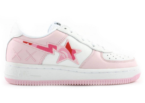 A Bathing Ape Bape Sta Low KAWS Pink Camo