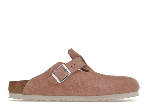 Birkenstock Boston Soft Footbed Suede Pink Clay