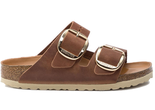 Birkenstock Arizona Big Buckle Oiled Leather Cognac Narrow (Women's)