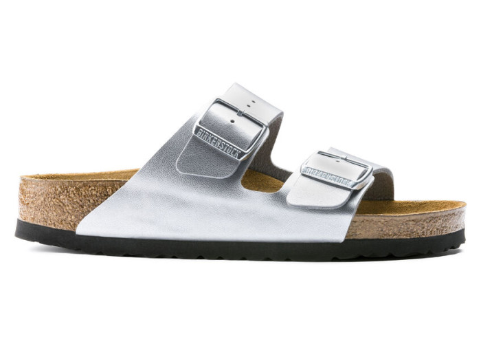 Birkenstock Arizona Birko-Flor Silver (Women's)