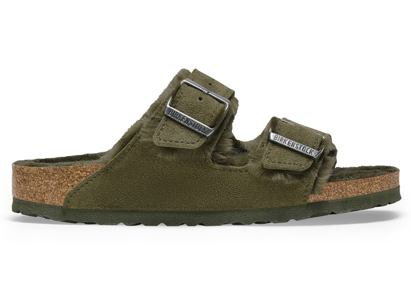 Birkenstock Arizona Shearling Suede Thyme