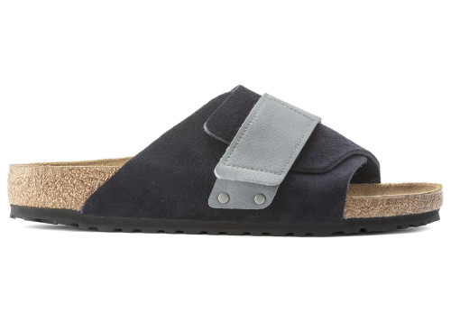 Birkenstock Kyoto Nubuck Suede Midnight Navy Grey