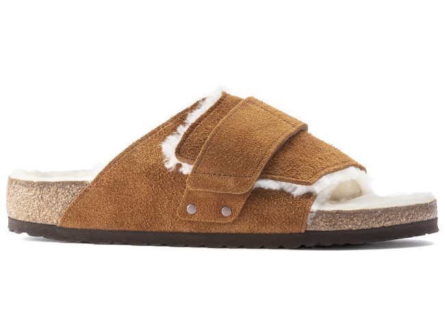 Birkenstock Kyoto Shearling Suede Mink