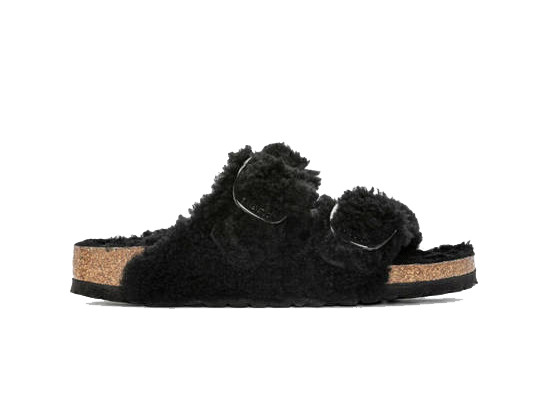 Birkenstock Arizona Big Buckle Teddy Black (Women's)