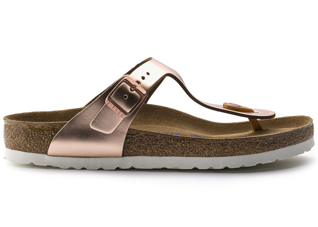 Birkenstock Gizeh Softbed Metallic Cooper (Women's)