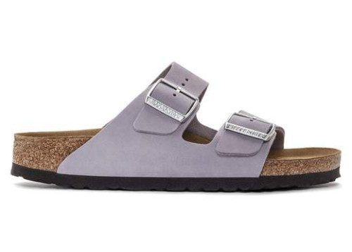 Birkenstock Arizona Softbed Nubuck Leather Purple Fog (Women's)