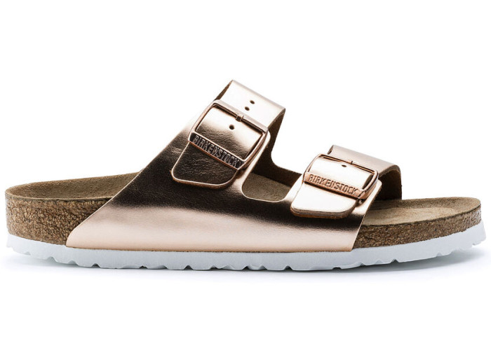 Birkenstock Arizona Soft Footbed Leather Metallic Copper (Women's)