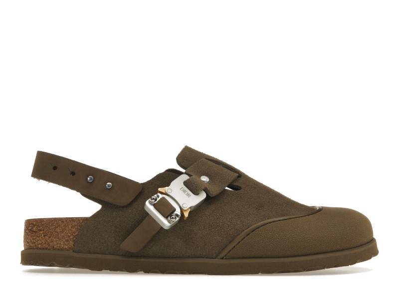 Dior by Birkenstock Mule Tokio Khaki Nubuck Calfskin