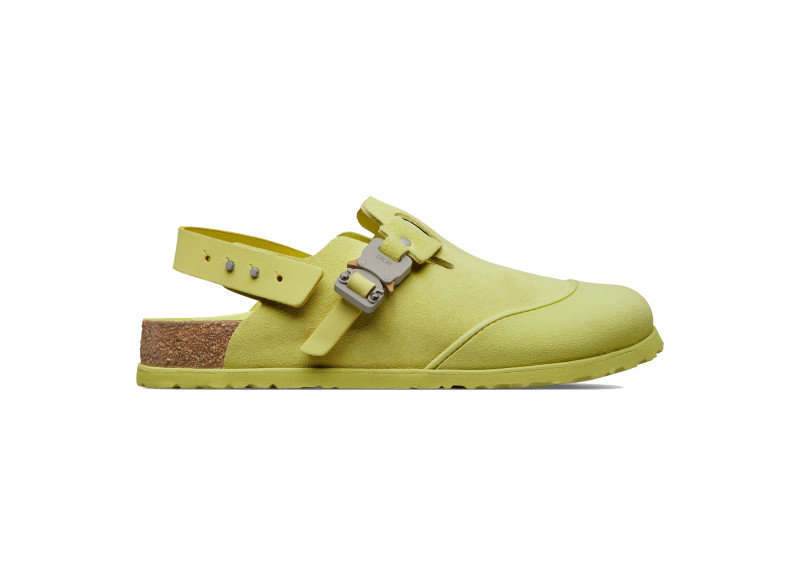 Dior by Birkenstock Mule Tokio Pastel Yellow Nubuck Calfskin