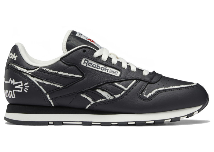 Reebok Classic Leather Keith Haring Pure Grey Chalkboard Dog