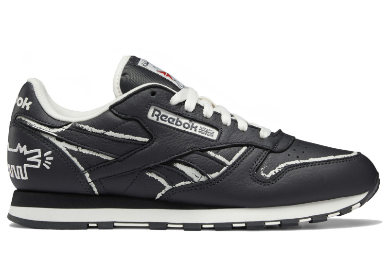Reebok Classic Leather Keith Haring Pure Grey Chalkboard Dog