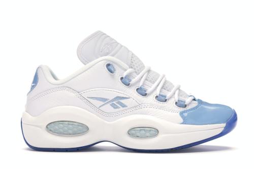 Reebok Question Low Patent Toe Carolina Blue