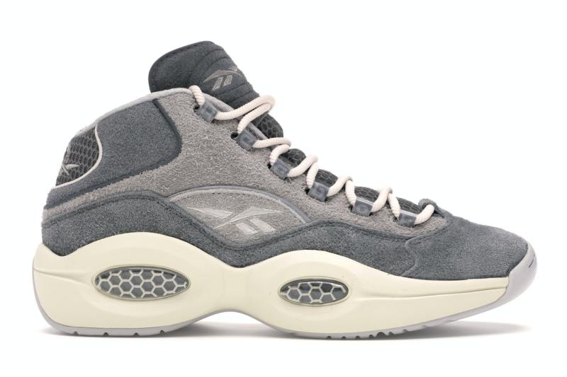Reebok Question Mid Grey Suede