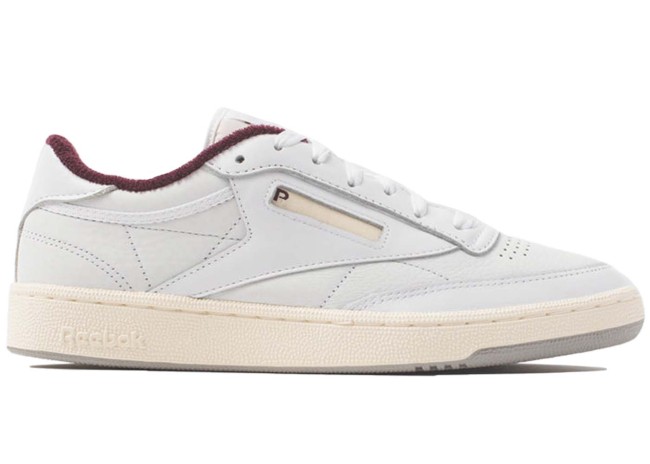 Reebok Club C 85 Packer Shoes Chalk White Maroon