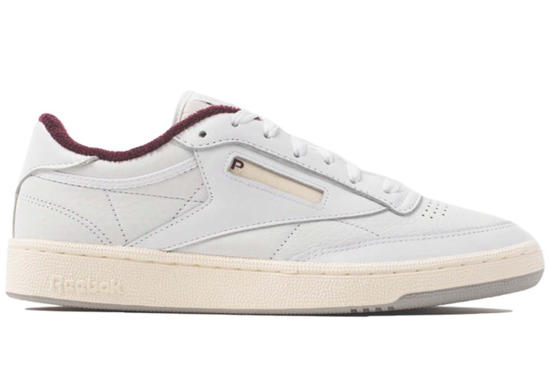 Reebok Club C 85 Packer Shoes Chalk White Maroon