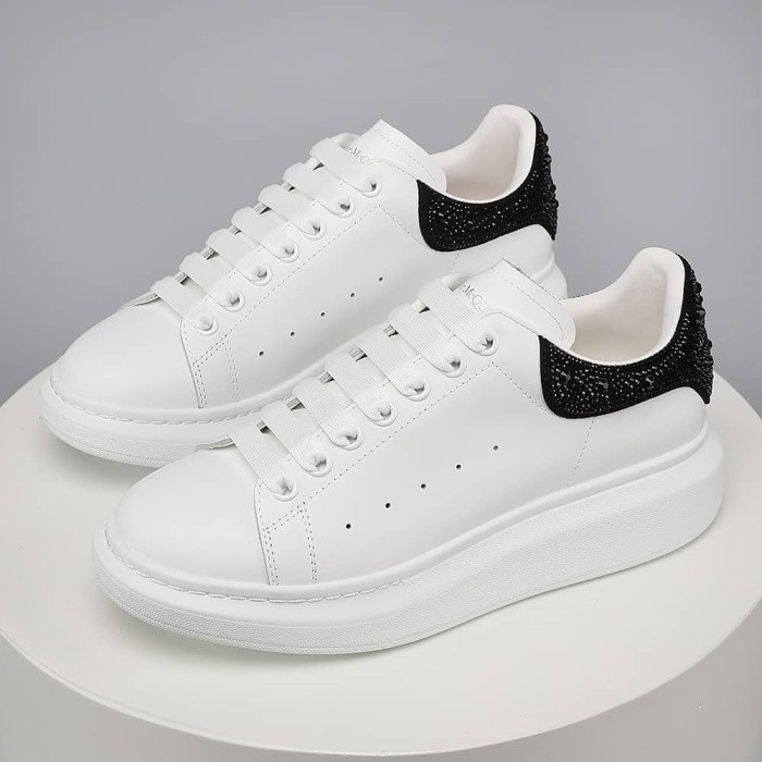 Alexander McQueen Oversized White Black Crystals