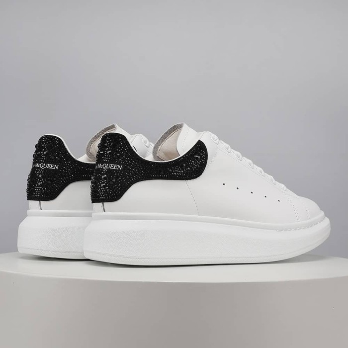 Alexander McQueen Oversized White Black Crystals