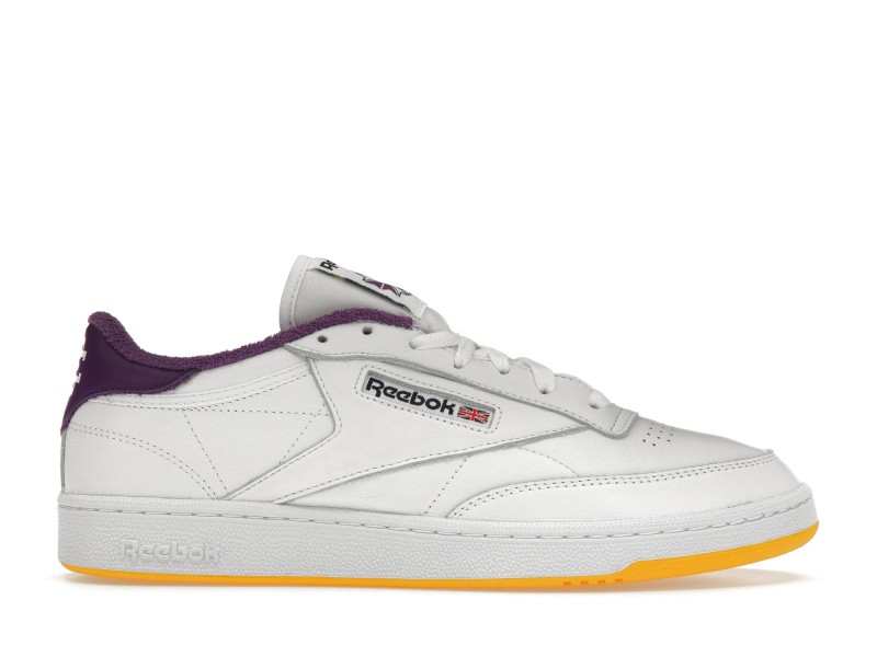 Reebok Club C 85 Eric Emanuel White Purple Yellow