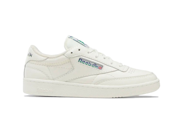 Reebok Club C 85 Chalk Cobalt Glen Green Logo