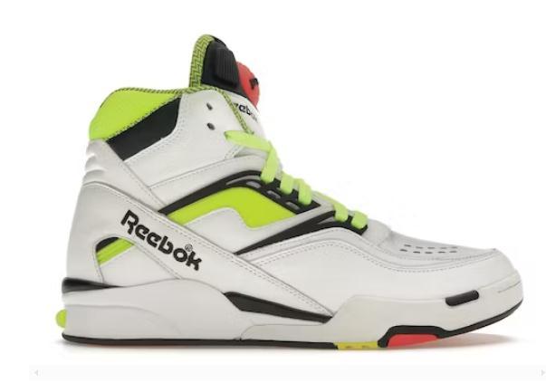 Reebok Twilight Zone Pump White Neon Yellow