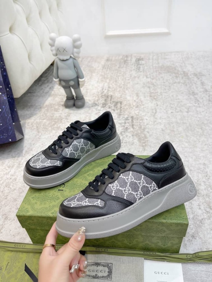 Gucci GG Sneaker Black leather trim