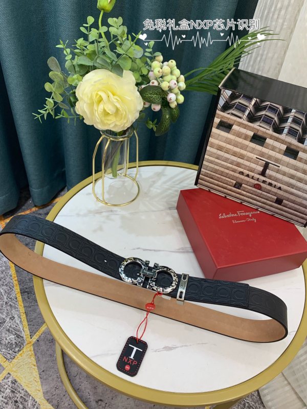 Streetwear Belt Ferragamo 319046 SIZE:3.5cm