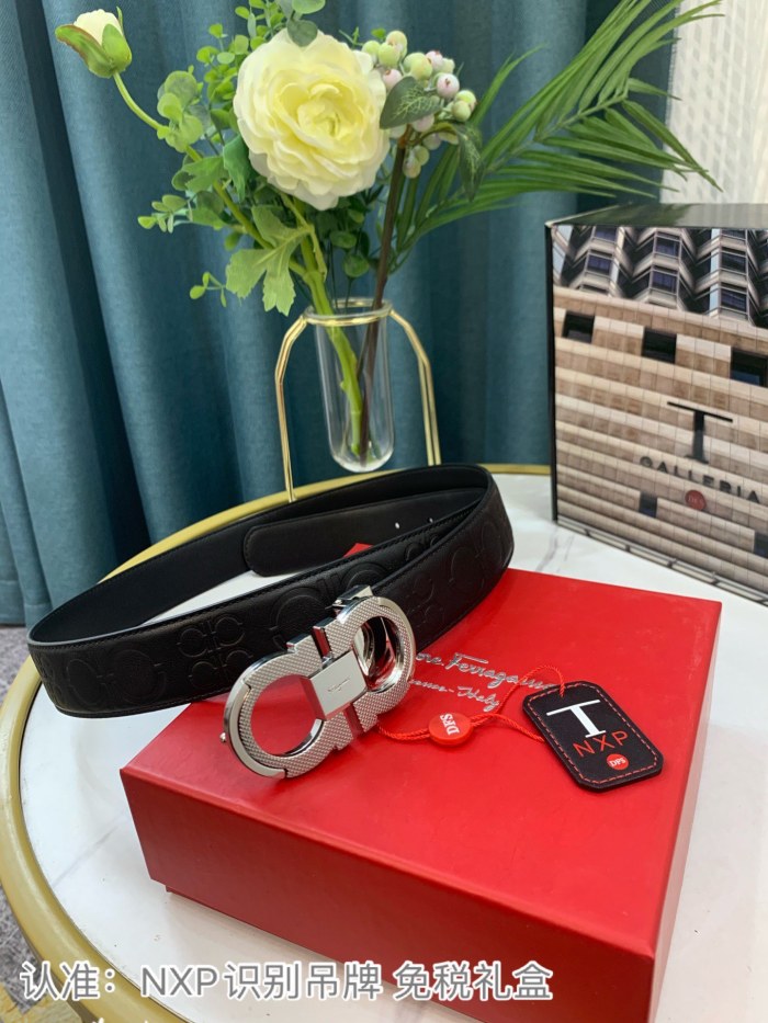 Streetwear Belt Ferragamo 319076 SIZE:3.5cm