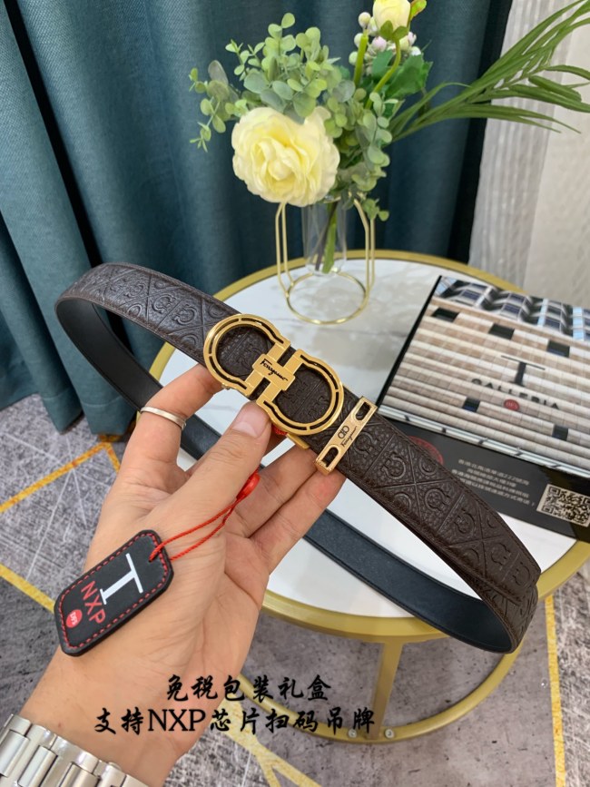 Streetwear Belt Ferragamo 319061 SIZE:3.5cm