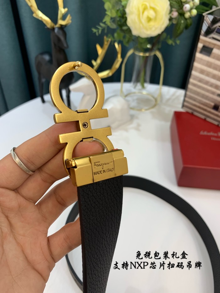 Streetwear Belt Ferragamo 319026 SIZE:3.5cm