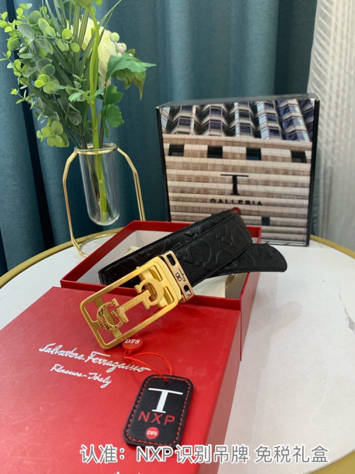 Streetwear Belt Ferragamo 319072 SIZE:3.5cm