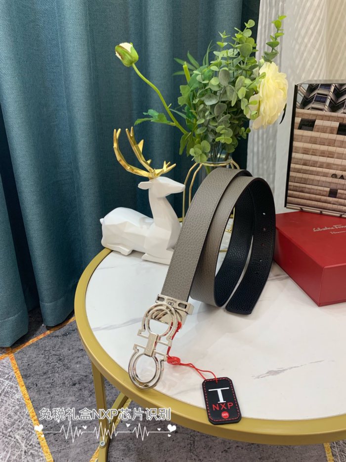 Streetwear Belt Ferragamo 319033 SIZE:3.5cm