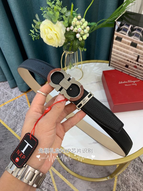 Streetwear Belt Ferragamo 319041 SIZE:3.5cm