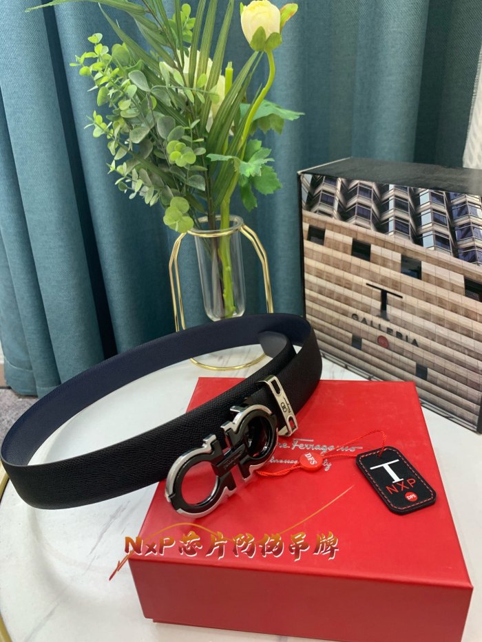 Streetwear Belt Ferragamo 319085 SIZE:3.5cm