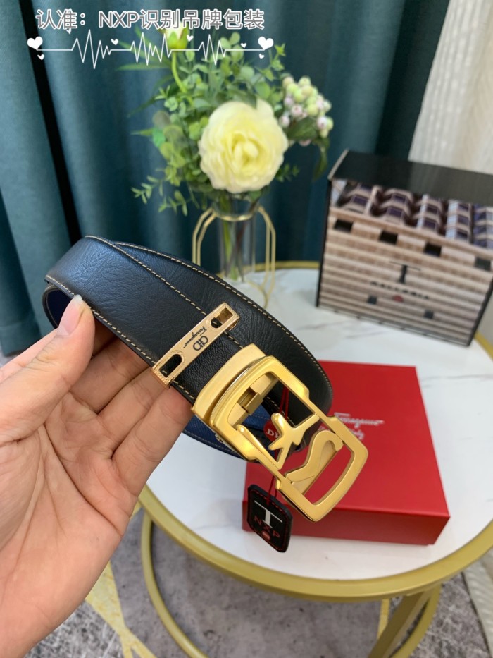 Streetwear Belt Ferragamo 319009 SIZE:3.5cm