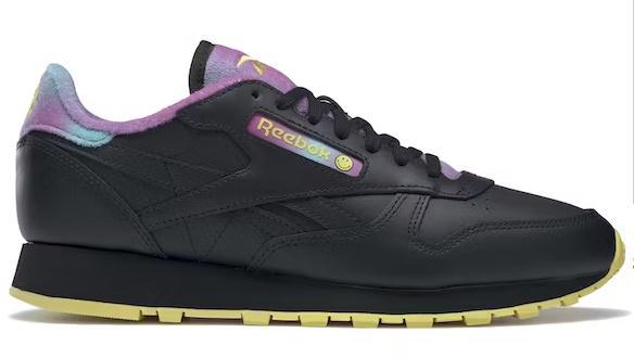 Reebok Classic Leather Smiley 50th Anniversary Black