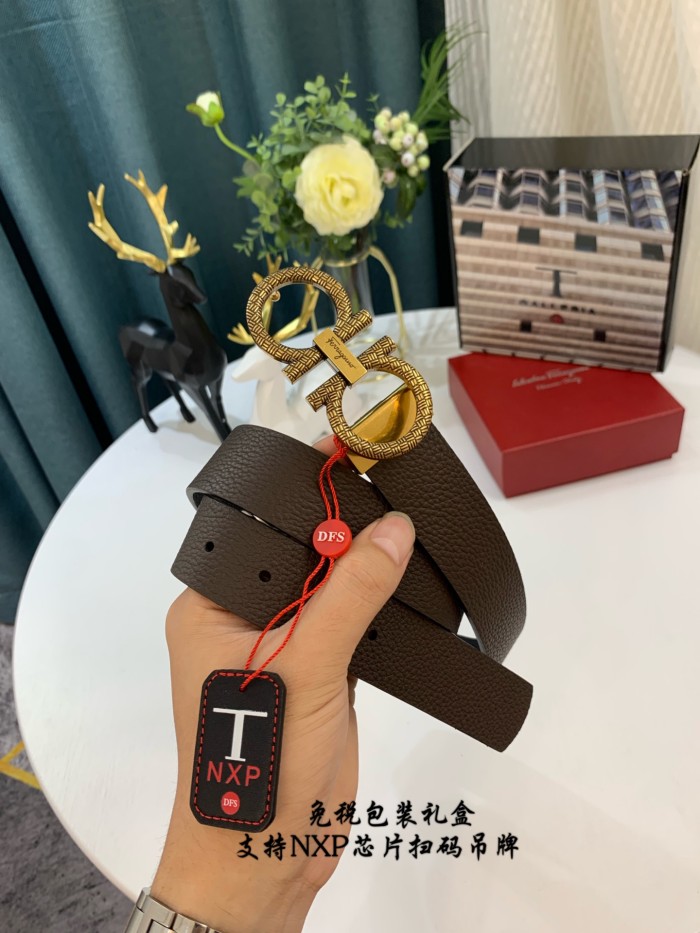 Streetwear Belt Ferragamo 319026 SIZE:3.5cm