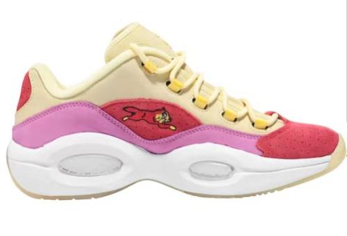 Reebok Question Low BBC Ice Cream Running Dog Yellow Red