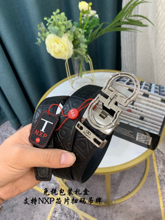 Streetwear Belt Ferragamo 319062 SIZE:3.5cm