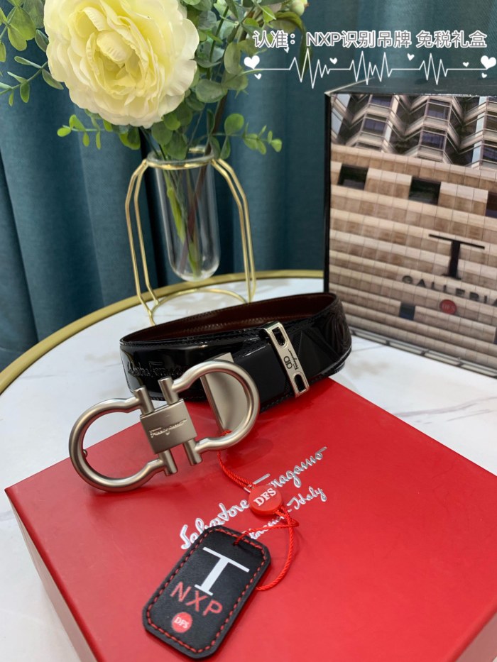 Streetwear Belt Ferragamo 319020 SIZE:3.5cm