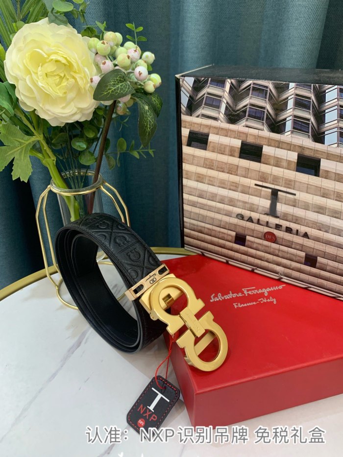 Streetwear Belt Ferragamo 319080 SIZE:3.5cm