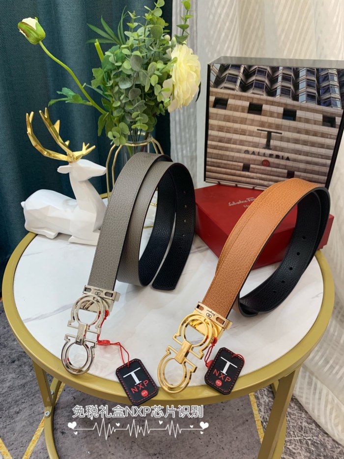 Streetwear Belt Ferragamo 319033 SIZE:3.5cm