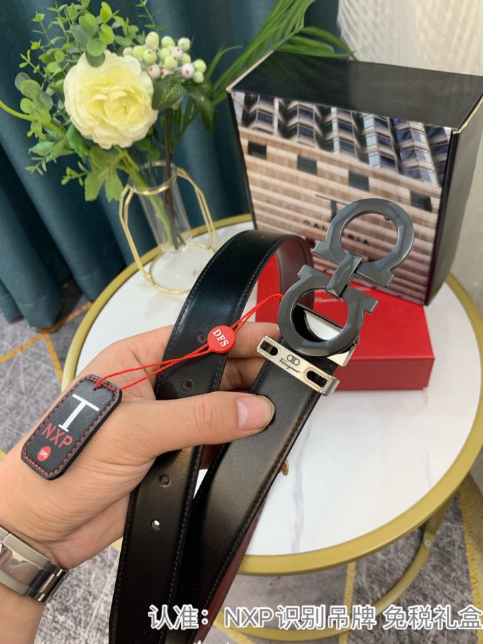 Streetwear Belt Ferragamo 319065 SIZE:3.5cm