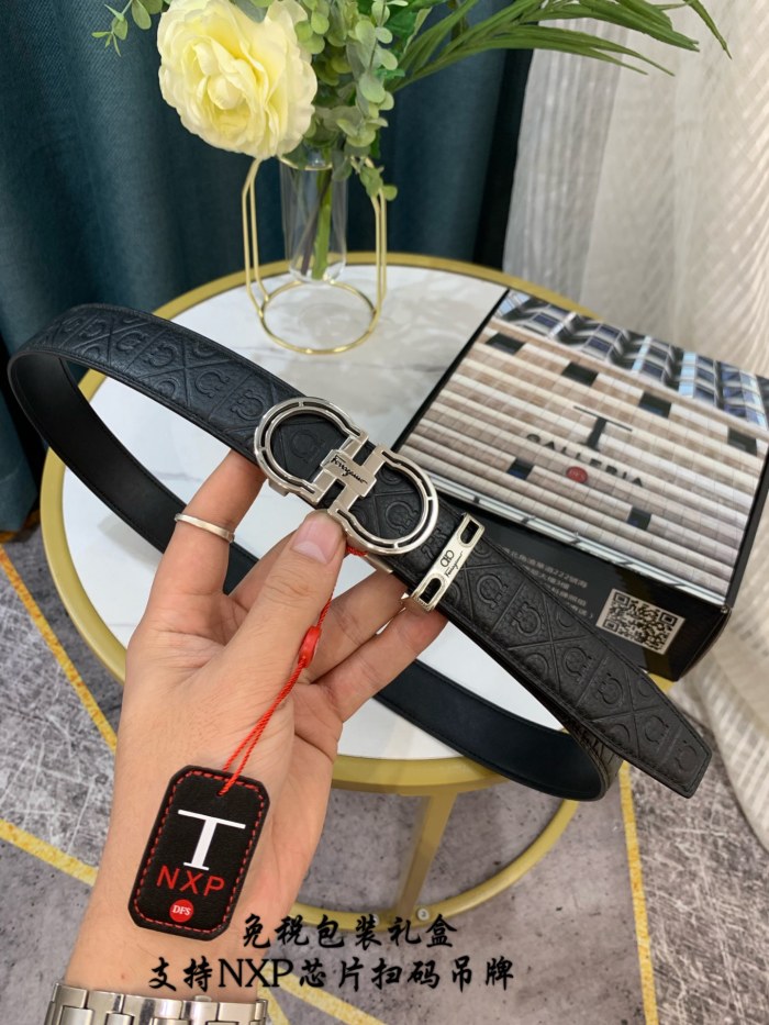 Streetwear Belt Ferragamo 319062 SIZE:3.5cm