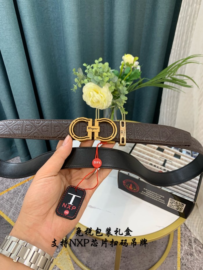 Streetwear Belt Ferragamo 319061 SIZE:3.5cm