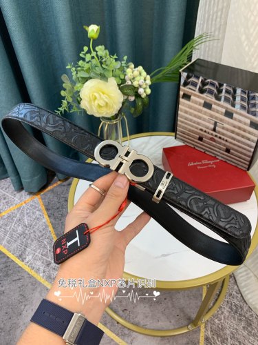 Streetwear Belt Ferragamo 319057 SIZE:3.5cm
