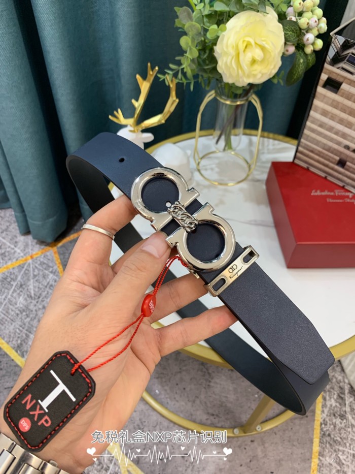 Streetwear Belt Ferragamo 319029 SIZE:3.5cm